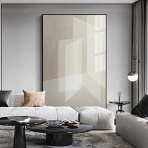 Modern simple triple decorative painting living room sofa background wall luxury floor painting opposite door porch vertical hanging painting