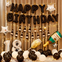 Husbands birthday Fathers dad decorative scenes arranged 18-year-old boy 30 Girls tennis Red Romantic Adult Party