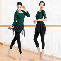 New dance dress rehearsing for womens body training with long sleeves suit modern temperament Latin dancing clothes