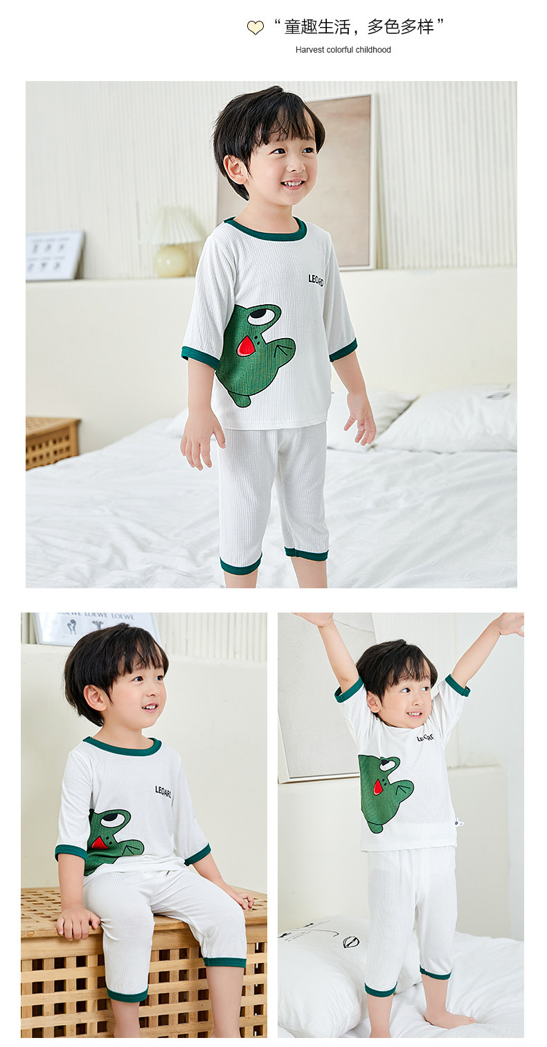 Children's Summer Pajamas Baby's Thin Airconditioning Clothing for