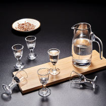 White Wine Glass Suit Sub-Wine Tager Small Wine Glass Home Thickened Glass One Cup Chinese Hotel With Wine Punch