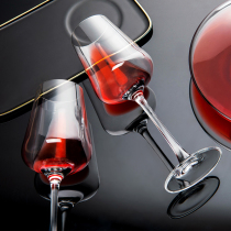 Red wine glass suit Home 6 Loaded Aubergines High Foot Cups A Pair Of Luxurious Upscale Crystal Wine Glasses Decanter