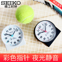 SEIKO Japan SEIKO Clock Cartoon Cute Bedroom Children Luminous Night Light Silent Students with Small Alarm Clock