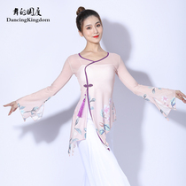 Classical dance dress womens new print Chinese style modern dance dance clothes elegant charm performance costume practice uniform