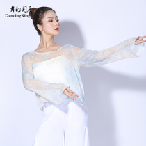 New classical dance body rhyme costume gradually change yarn dress dance costume female elegant fairy air Chinese dance practice jacket