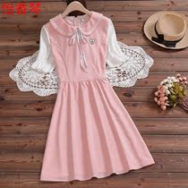 Short Sleeve Fake Two Dress Dress Summer Dress 12 Year Old Girl 13 Student 14 Grand Boy 15 Junior High School 16 High School Sweet 100 lap