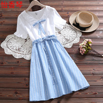 Summer tennis dress with dress 12 Grand Tong 13 Girls 14 years Junior High School student 15 Korean version 16 Little fresher skirt Ocean Gas