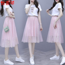 Summer clothing womens clothing 14 junior high school students 12 Han version Ocean Gas Female Skirt 13 Year Old Girl 15 Great Boy 16 Tandem Dress Suit