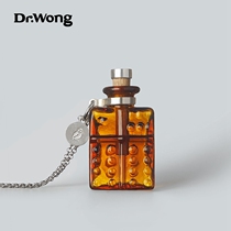 Essential Oil Necklace Aroma Expanding Hand-made Glass Sterling Silver Necklace Gift) Dr Wong