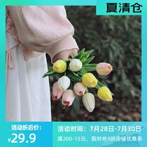 Net red photo simulation flower outdoor picnic spring outing barbecue decorative bouquet Living room placement of household 10 sets