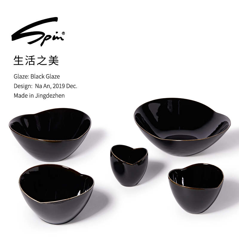 Spin black roses a fold to use fruit bowl household melon seed plate dry fruit bowl sitting room tea table compote creative candy dishes