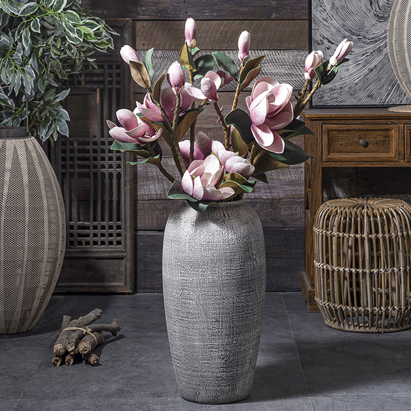 Contracted and I ceramic dried flowers, restoring ancient ways of large vases, jingdezhen pottery decorative furnishing articles sitting room flower pot