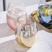 Starry sky cup water cup gradient color glass ins wind net red cute girl household creative personality juice cup