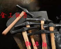 Yunnan nailing hammer Dali Bai nationality silver handmade forging hammer croissant tool