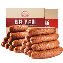 Qiu Lin Ridaus Harbin red sausage authentic northeast specialty red intestine Box 500g childrens intestinal Box 500g