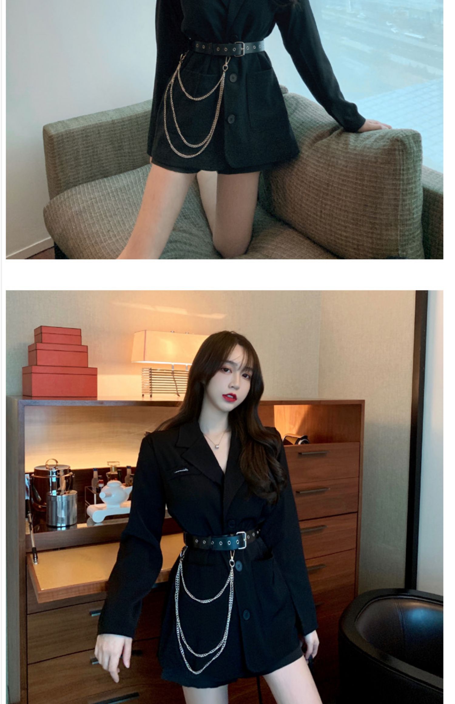 法式新款小个子收腰显瘦气质女神范衣服高冷御姐轻熟风西装赫本风