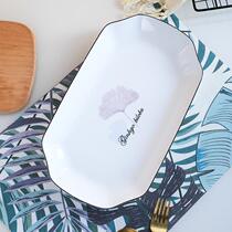 12 inches Nordic wind fish dishes Home Big number Ideas new ceramic dishes Steamed Fish Dish Tray Clear Steamed Fish Dish