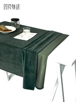 Mahjong table cloth green velvet lins table cloth Nordic light luxurious household net red table cloth art rectangular table cloth