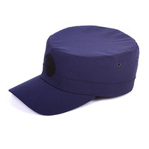 Summer new Tibetan Blue quick-drying hat black security training hat emergency rescue flat hat outdoor sun hat