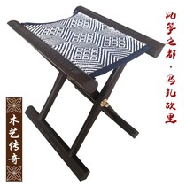 Solid Wood Mazza Mazza portable stool folding Shandong solid wood backrest outdoor leisure fishing cool collection