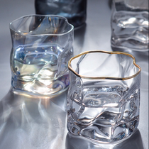 Japanese glass water cup girls advanced sense niche design sense good-looking Japanese French retro exquisite high value