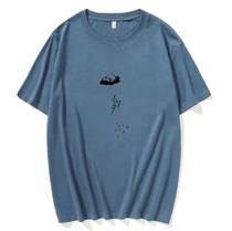 Cotton T-shirt mens short sleeve ins Tide brand personality fashion wild loose casual round neck half sleeve simple base shirt