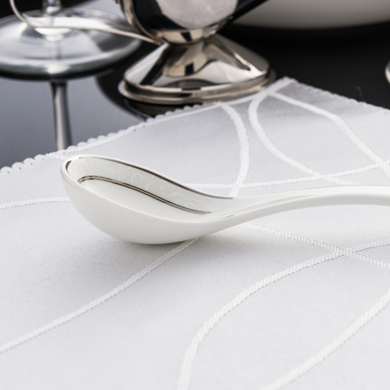 Ronda about ipads porcelain tableware spoon, spoon, European - style rice ladle soup spoon of household ceramic spoon, Barcelona