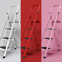 Aopeng ladder climbing escalator household thickened folding indoor small stairs multi-function three four five step lightweight herringbone ladder