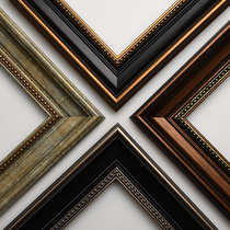 Oil painting frame customized digital oil painting mounting support custom large size outer frame hanging wall retro painting frame framing photo frame