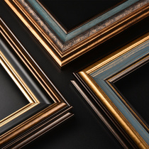 Retro oil picture frame frame digital oil painting mounted with multiple sizes custom photo frame hanging wall custom-free frame