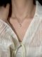 Shilijian Light Luxury French Freshwater Pearl Necklace 조절 가능한 쇄골 체인 Shilijian Light Luxury French Freshwater Pearl Necklace 조절 가능한 쇄골 체인
