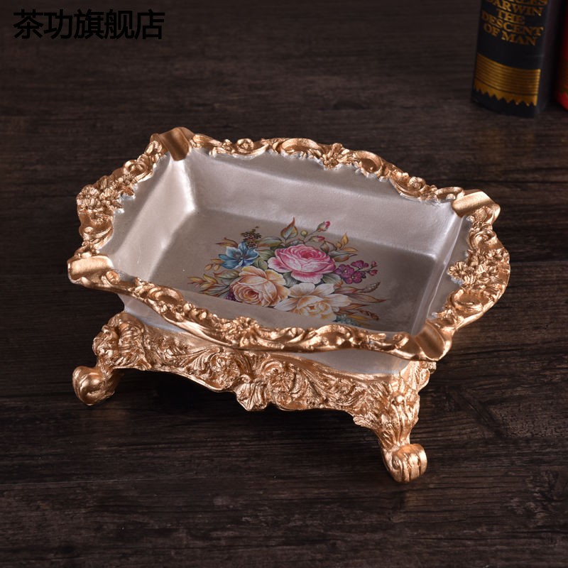 European sitting room top grade tea table ashtray hotel bar desktop big ashtray creative key-2 luxury large ashtray