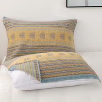 A pair of pure cotton five-layer pillows with a child's full cotton thickened high-end Nordic pillowcase