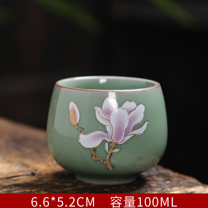 Sterling silver cup edible silver cups ceramic sample tea cup kung fu tea cup coppering. As plated silver cup master CPU