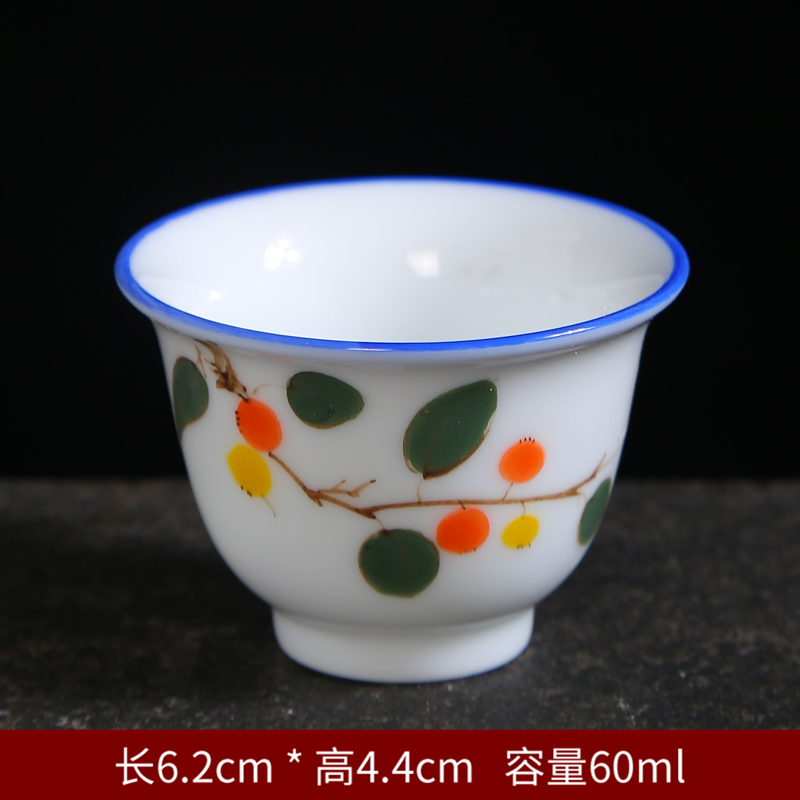 Hand - made porcelain cups of jingdezhen high - end kung fu masters cup personal special sample tea cup only Japanese ceramics