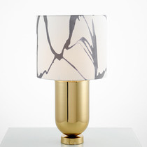 Post-modern creative landscape painting table lamp new Chinese study designer model room creative bedroom bedside lamp