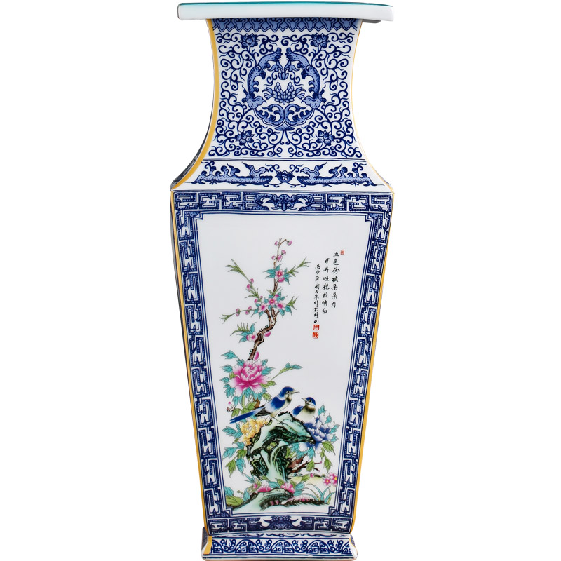 Archaize sides of blue and white porcelain of jingdezhen ceramics vase decoration furnishing articles home sitting room ikebana arts and crafts