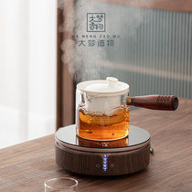 Big dream creation Cats eye electric ceramic stove Steam tea set Tea set Household glass teapot Tea stove Tea pot Flower tea pot