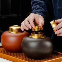 Zisha tea cans Puer wake-up tea cans with metal cover sealed cans home large and small sealed cans Puer tea cans