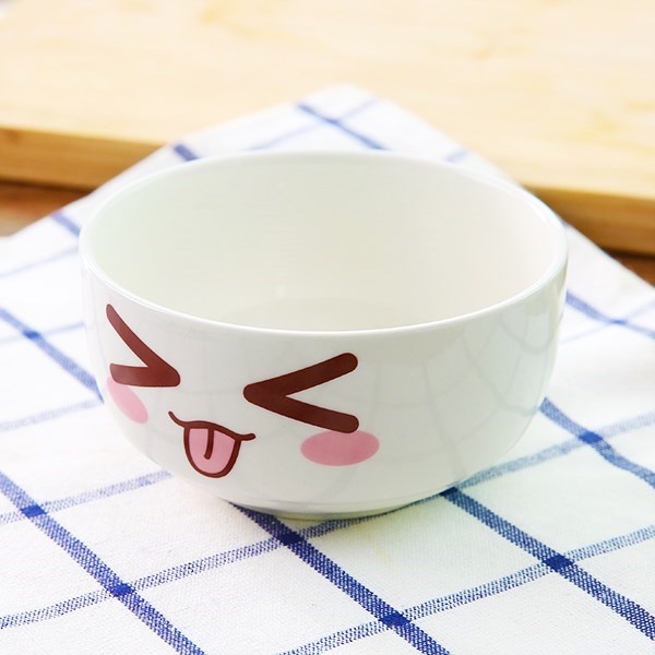 Baby children in kindergarten children to use household express cartoon bowls of soup bowl chopsticks ceramic round nappy for dinner