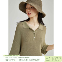 Self-coincidentally small Poly Polo Collar Dress Woman Summer New 100 Hitch Loose Display Slim 145 Short Subskirt