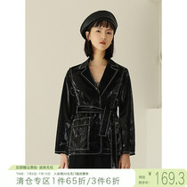 Self-Coinciding Small Subnets Red Suit Jacket Woman 2021 Chundress New Casual Fashion Black Chic Small Suit Woman