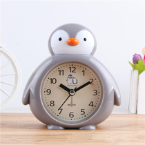 Students with small alarm clock Cute cartoon boys and girls creative personality Lazy bedroom table Childrens special clock table