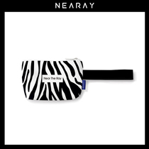 Nirui zebra pattern coin wallet female niche design handbag female students new Korean ins canvas mobile phone bag