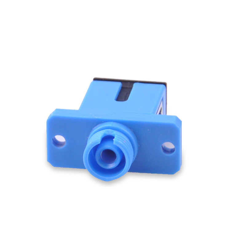 sc-fc fiber optic adapter connector sc to fc adapter square turn round head flange carrier-grade fiber optic flange coupler
