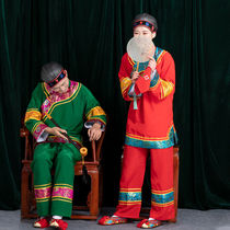 Ancient dress ladys clothing old lady clothes old lady who acted out of old grandma Chinese wedding mid-aged seedlings song clothes