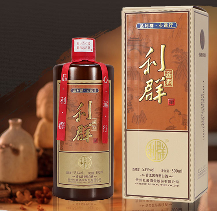 杜酱利群酱酒酱香型白酒53度纯粮6瓶