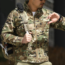 Spring Autumn Style Tactical Jacket Multi-Pocket Jacket Army Meme Camouflak Camouflak Clothing Outdoor Anti-Scratching Waterproof Blouse