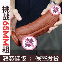 The masculine woman uses a horse fist to hand the penis special size feminine adult spice feminine with props silicone soft