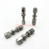 316 stainless steel ferrule through-board connector ferrule straight-through through-board panel fixed next-door ferrule two-way